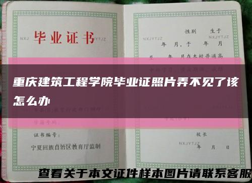 重庆建筑工程学院毕业证照片弄不见了该怎么办缩略图