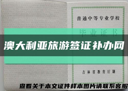 澳大利亚旅游签证补办网缩略图