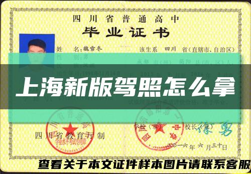 上海新版驾照怎么拿缩略图