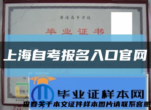 上海自考报名入口官网缩略图