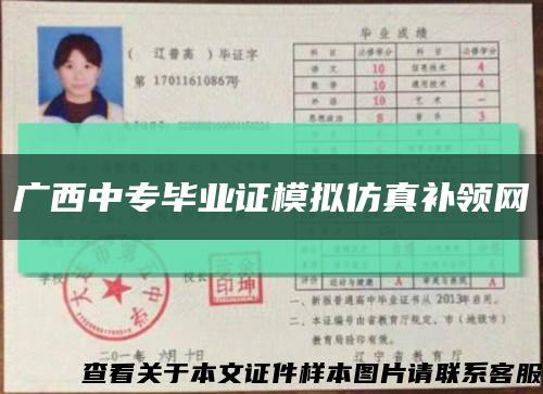 广西中专毕业证模拟仿真补领网缩略图