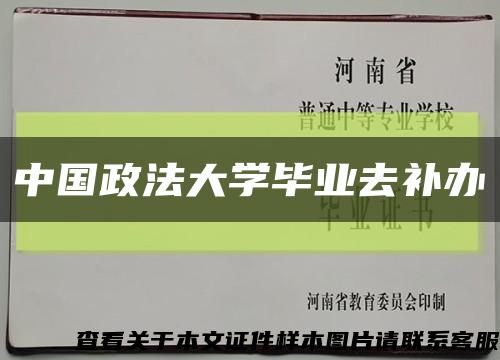 中国政法大学毕业去补办缩略图