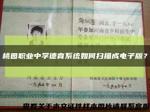 桃园职业中学德育系统如何扫描成电子版？缩略图