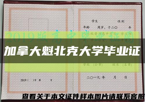 加拿大魁北克大学毕业证缩略图