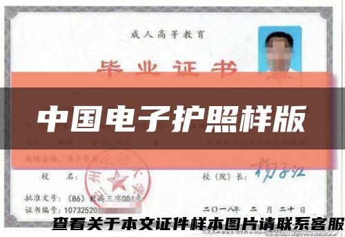 中国电子护照样版缩略图