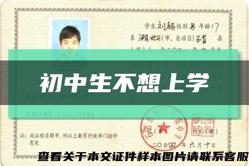 初中生不想上学缩略图