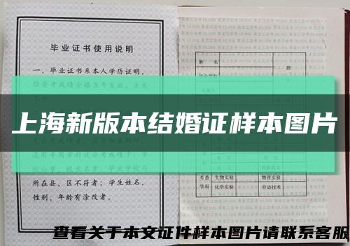 上海新版本结婚证样本图片缩略图