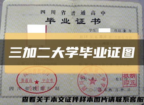 三加二大学毕业证图缩略图