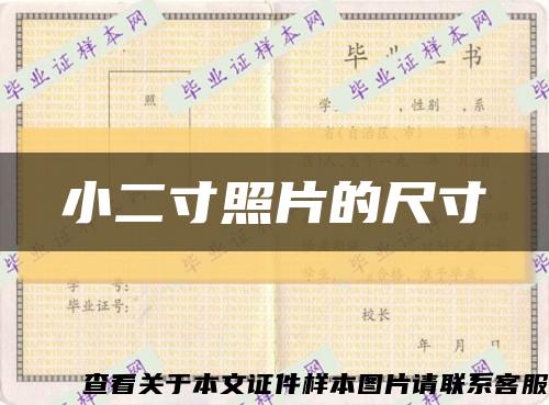 小二寸照片的尺寸缩略图