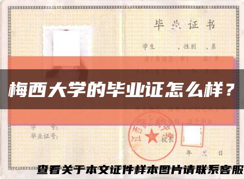 梅西大学的毕业证怎么样？缩略图