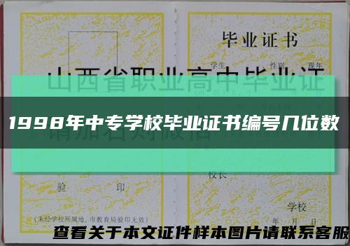 1998年中专学校毕业证书编号几位数缩略图
