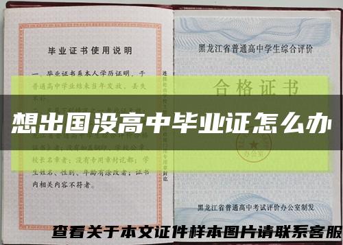 想出国没高中毕业证怎么办缩略图