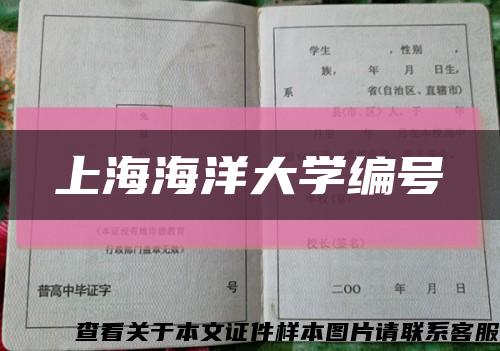 上海海洋大学编号缩略图