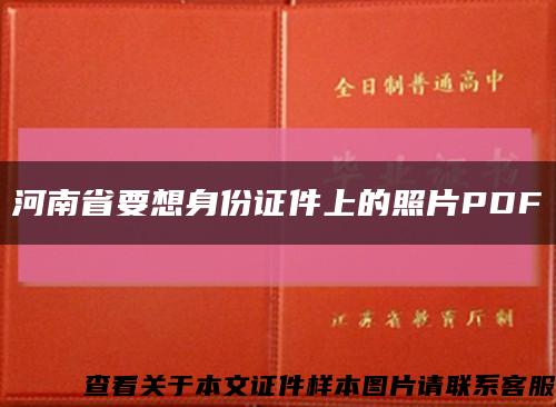 河南省要想身份证件上的照片PDF缩略图