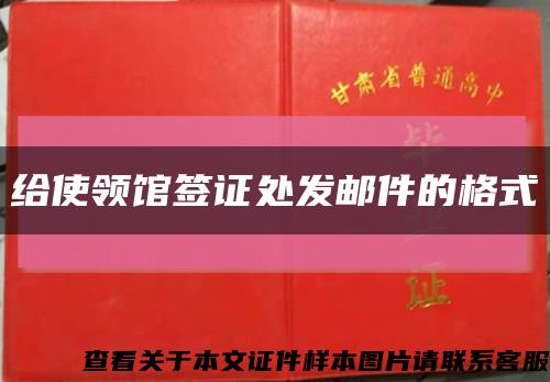 给使领馆签证处发邮件的格式缩略图