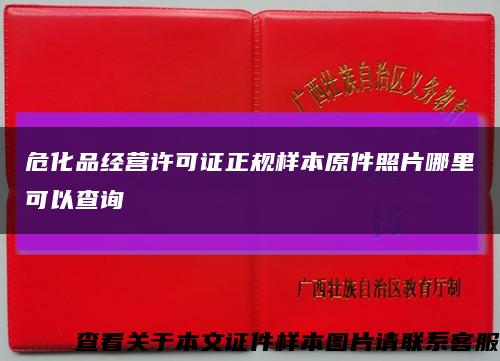 危化品经营许可证正规样本原件照片哪里可以查询缩略图