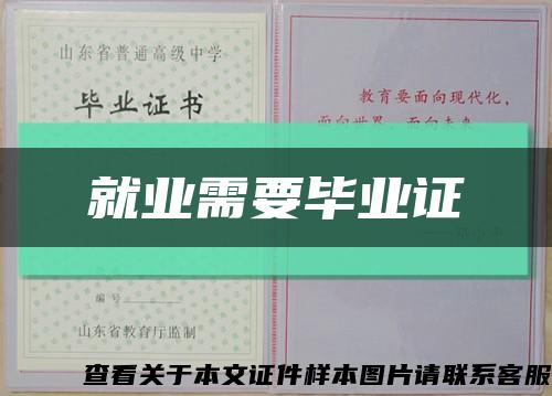 就业需要毕业证缩略图