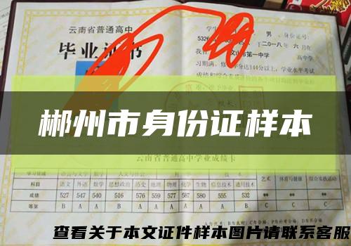 郴州市身份证样本缩略图