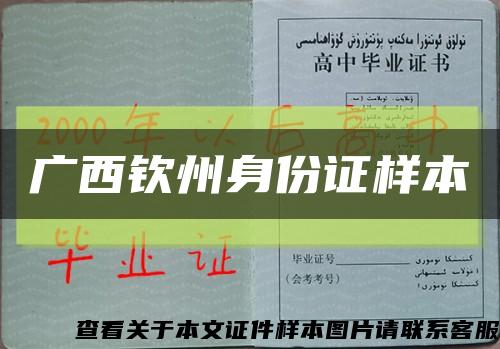 广西钦州身份证样本缩略图