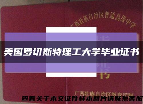 美国罗切斯特理工大学毕业证书缩略图