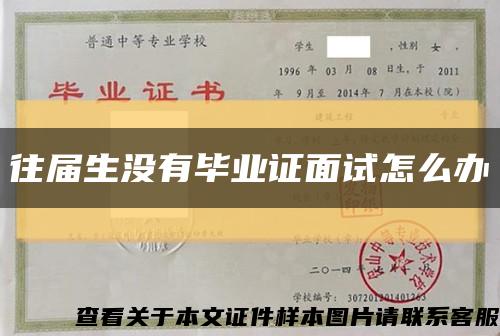 往届生没有毕业证面试怎么办缩略图