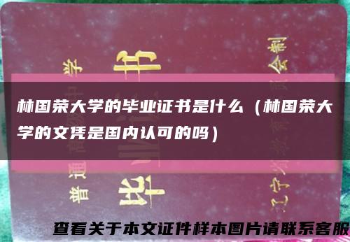 林国荣大学的毕业证书是什么（林国荣大学的文凭是国内认可的吗）缩略图
