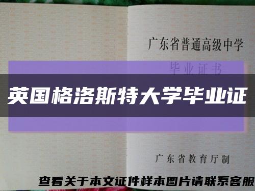 英国格洛斯特大学毕业证缩略图