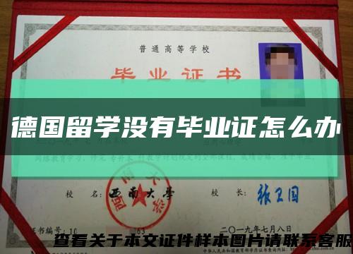 德国留学没有毕业证怎么办缩略图