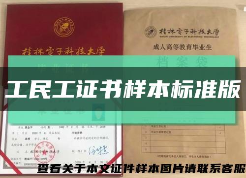 工民工证书样本标准版缩略图