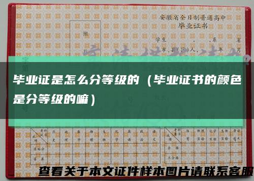 毕业证是怎么分等级的（毕业证书的颜色是分等级的嘛）缩略图
