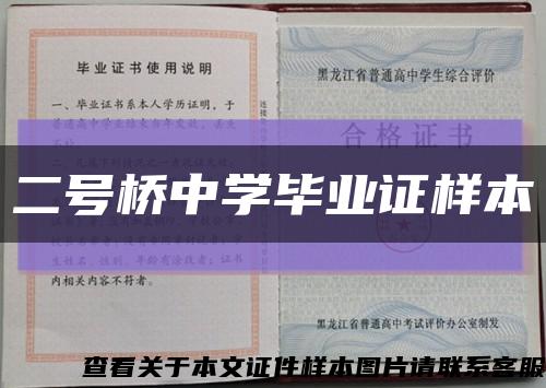 二号桥中学毕业证样本缩略图