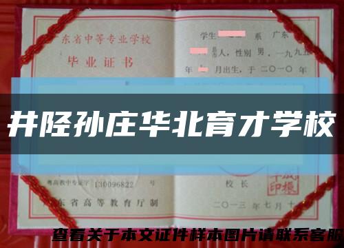 井陉孙庄华北育才学校缩略图