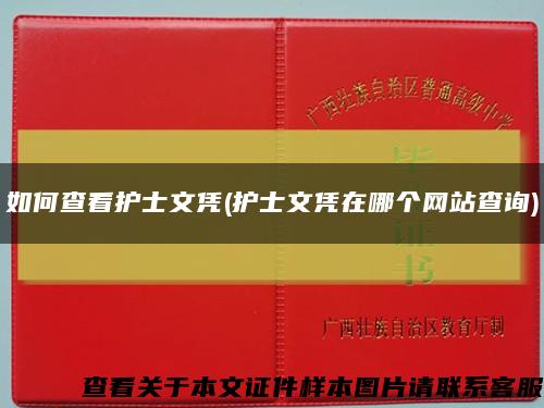 如何查看护士文凭(护士文凭在哪个网站查询)缩略图