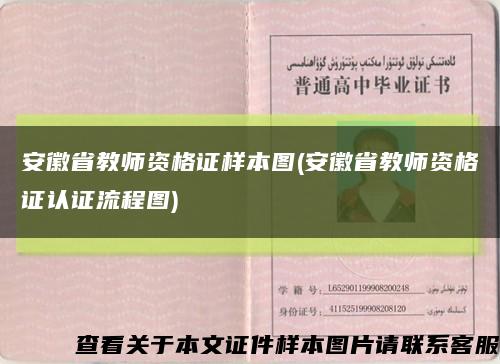 安徽省教师资格证样本图(安徽省教师资格证认证流程图)缩略图