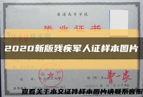 2020新版残疾军人证样本图片缩略图