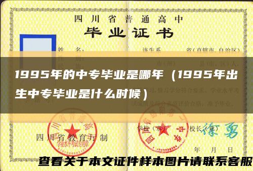 1995年的中专毕业是哪年（1995年出生中专毕业是什么时候）缩略图