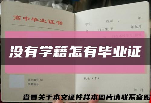 没有学籍怎有毕业证缩略图
