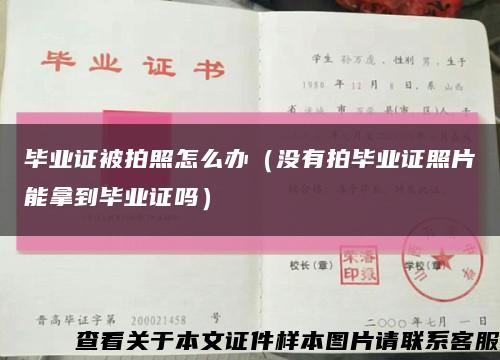 毕业证被拍照怎么办（没有拍毕业证照片能拿到毕业证吗）缩略图