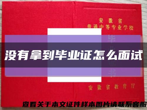 没有拿到毕业证怎么面试缩略图