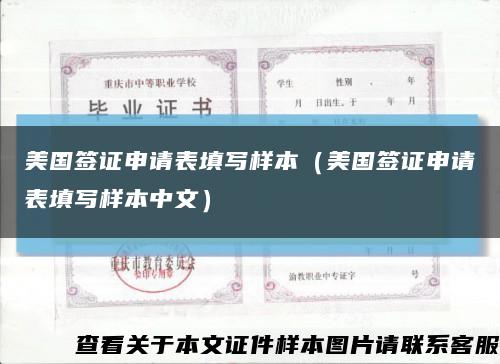 美国签证申请表填写样本（美国签证申请表填写样本中文）缩略图