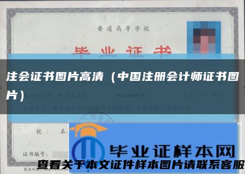 注会证书图片高清（中国注册会计师证书图片）缩略图