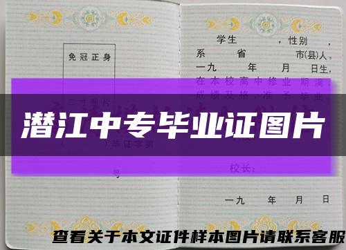 潜江中专毕业证图片缩略图