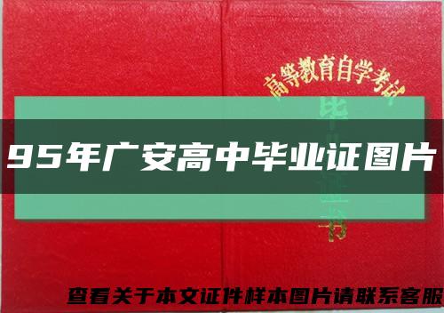 95年广安高中毕业证图片缩略图
