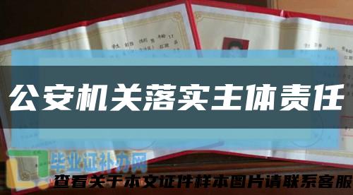 公安机关落实主体责任缩略图