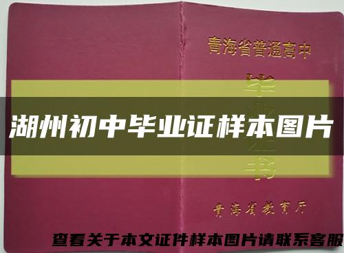 湖州初中毕业证样本图片缩略图