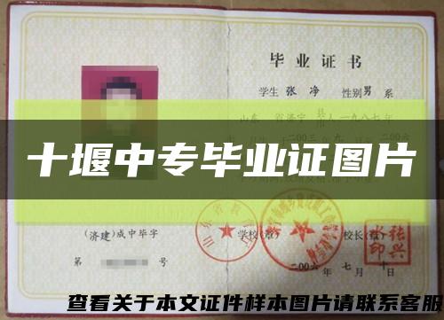十堰中专毕业证图片缩略图
