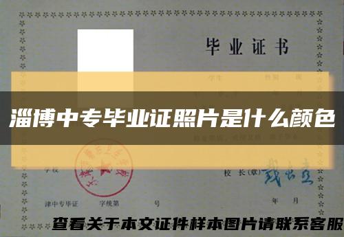 淄博中专毕业证照片是什么颜色缩略图