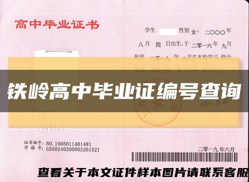 铁岭高中毕业证编号查询缩略图