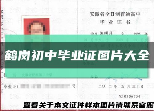 鹤岗初中毕业证图片大全缩略图