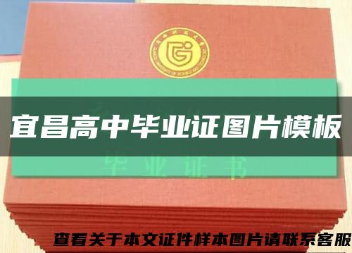 宜昌高中毕业证图片模板缩略图